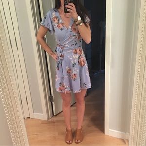 Floral Wrap Dress